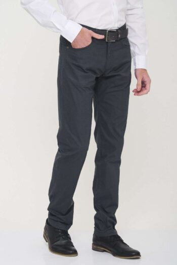 Pantalon corte jean regular de poplín