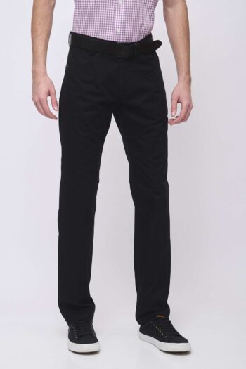 Pantalon corte jean regular de poplín