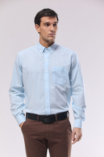 Camisa regular fit de mico oxford