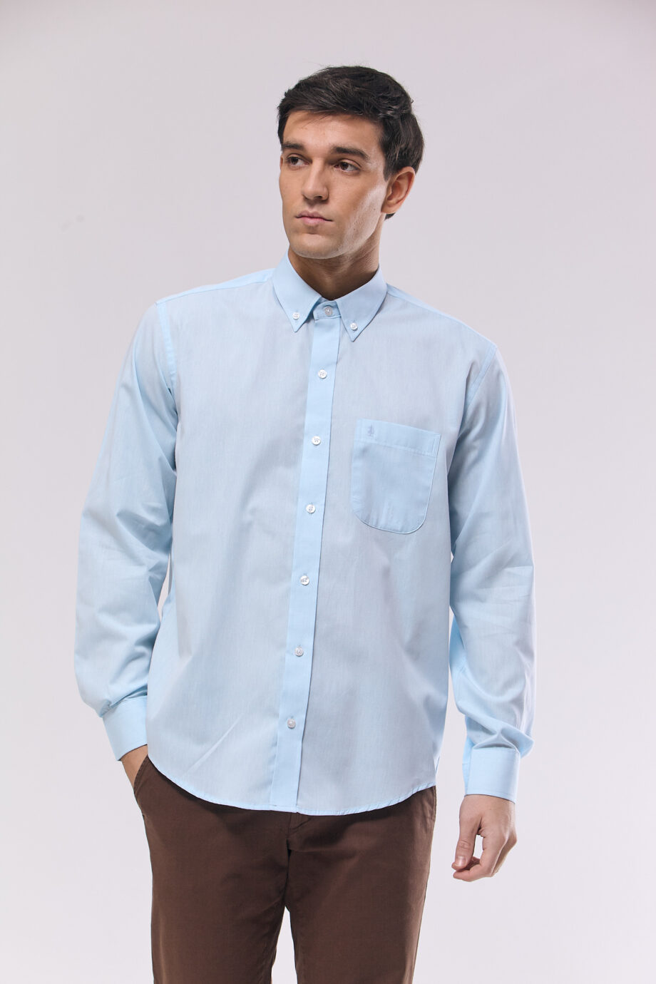 Camisa regular fit de mico oxford