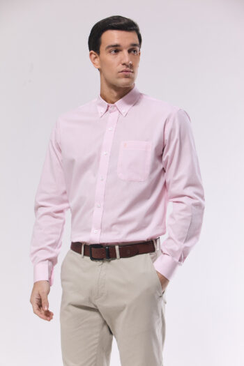 Camisa regular fit de mico oxford