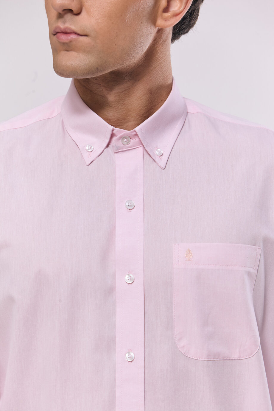 Camisa regular fit de mico oxford