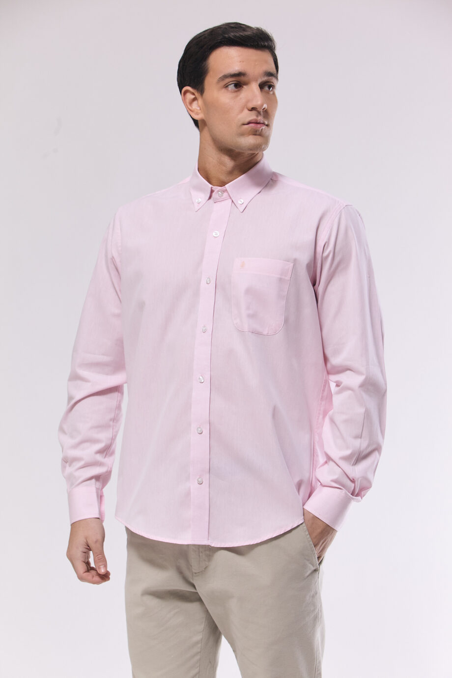 Camisa regular fit de mico oxford