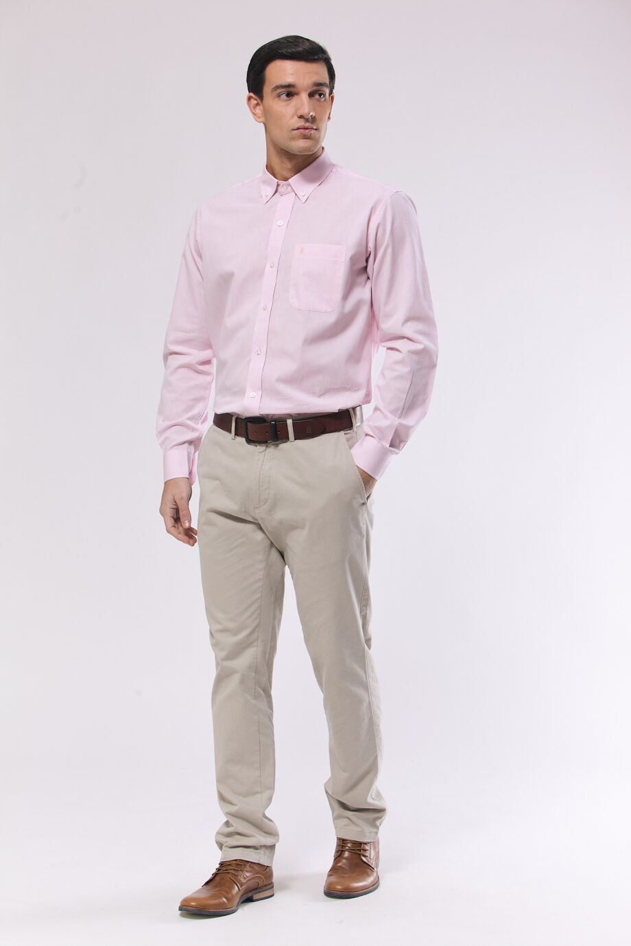 Camisa regular fit de mico oxford