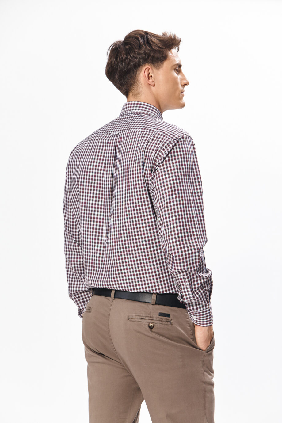 Camisa regular fit a cuadros