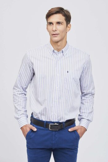 Camisa regular fit a rayas