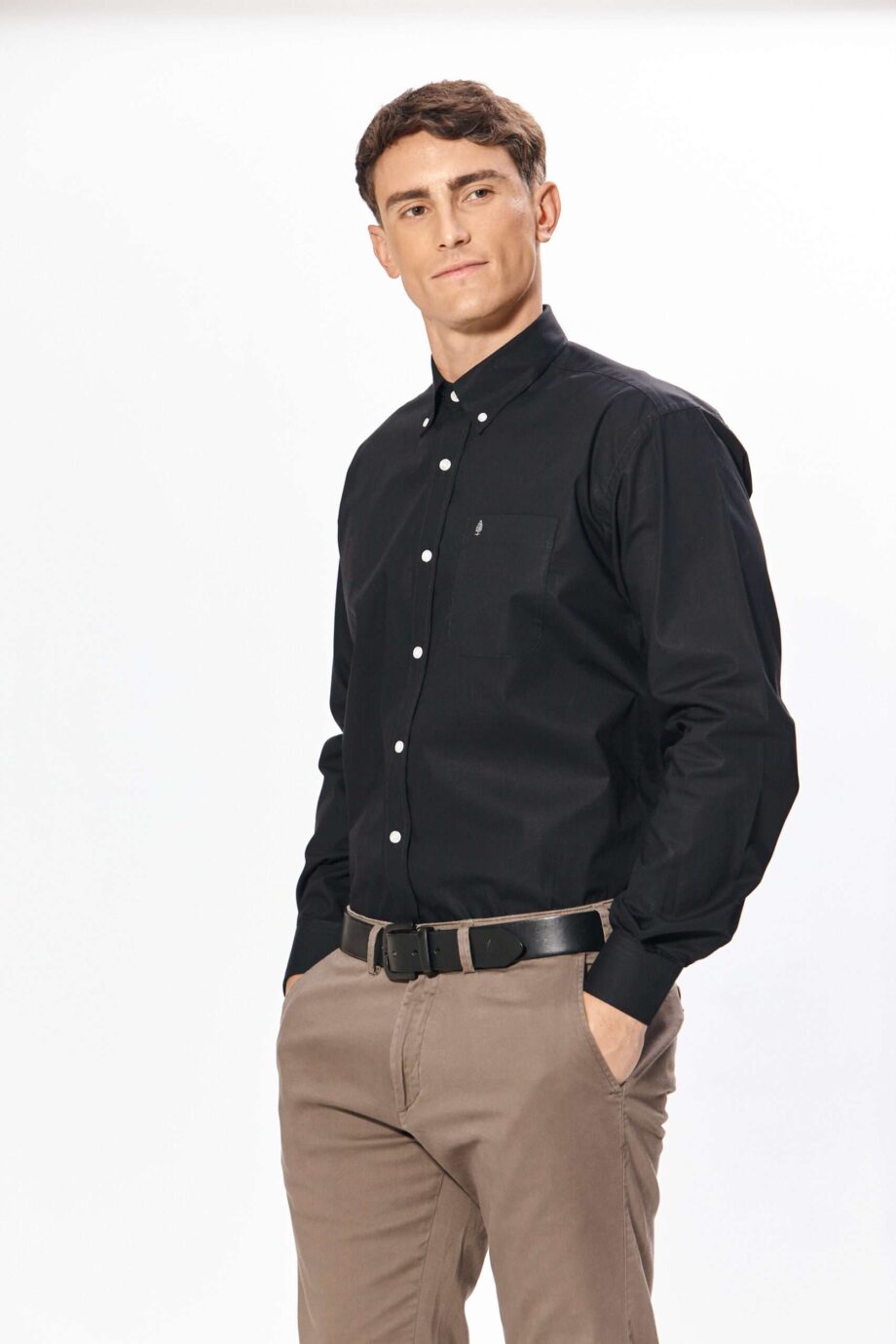 Camisa regular fit lisa