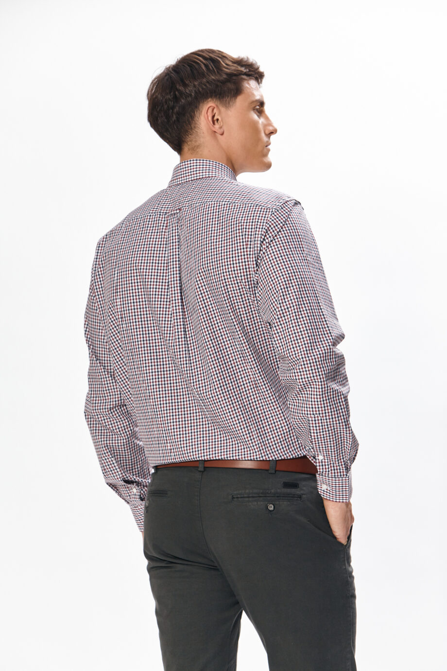 Camisa regular fit a cuadros