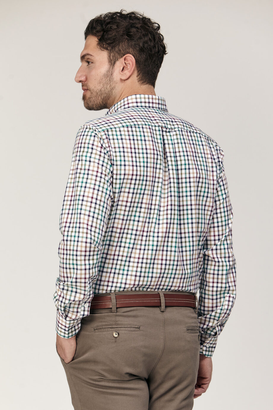 Camisa regular fit a cuadros