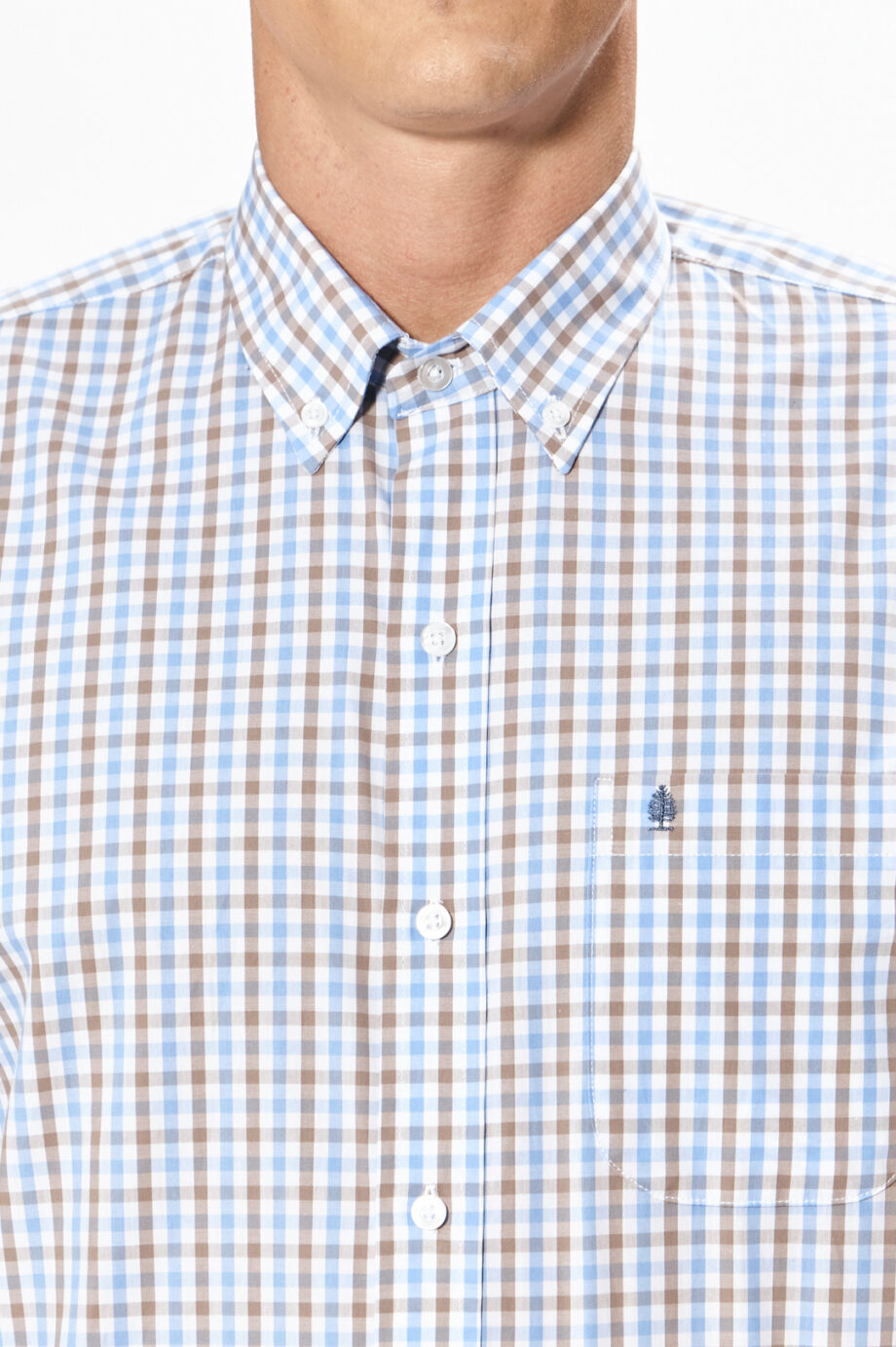 Camisa regular fit a cuadros