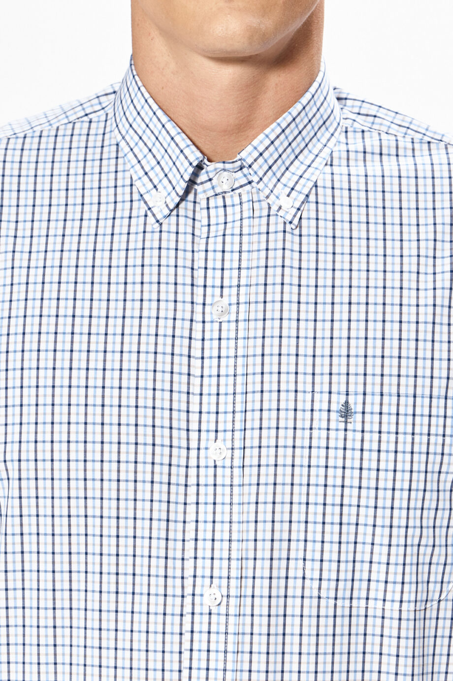 Camisa regular fit a cuadros