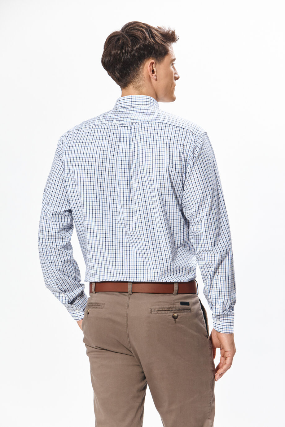 Camisa regular fit a cuadros