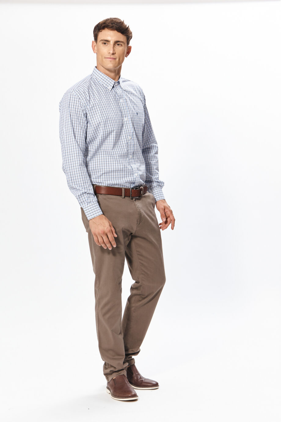 Camisa regular fit a cuadros