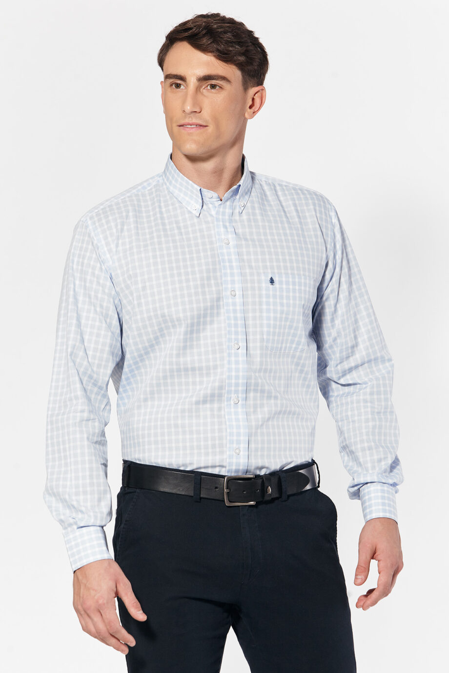 Camisa regular fit a cuadros