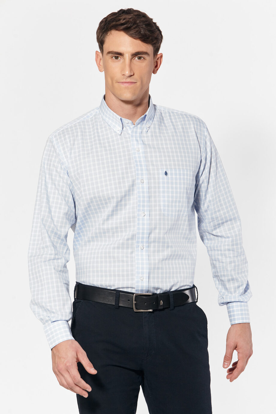 Camisa regular fit a cuadros