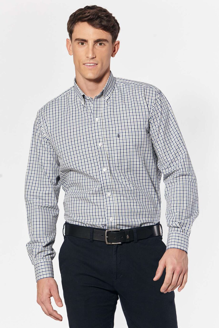 Camisa regular fit a cuadros