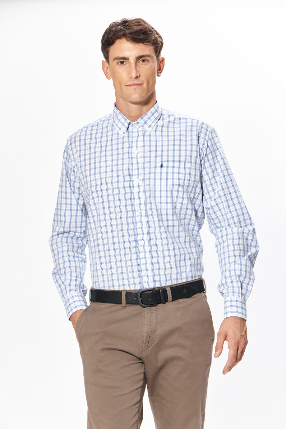 Camisa regular fit a cuadros