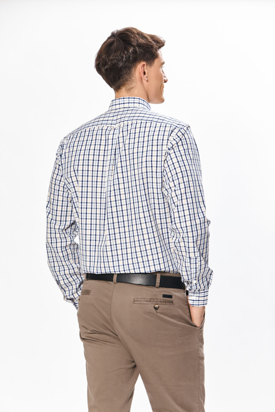 Camisa regular fit a cuadros