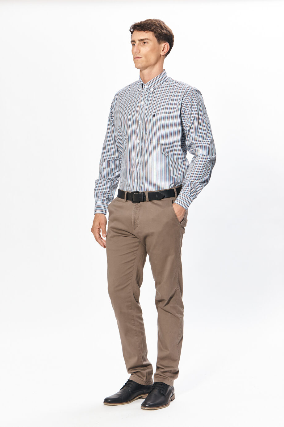 Camisa regular fit a rayas