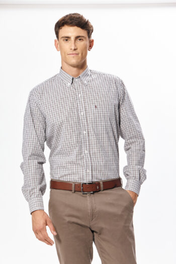 Camisa regular fit a cuadros