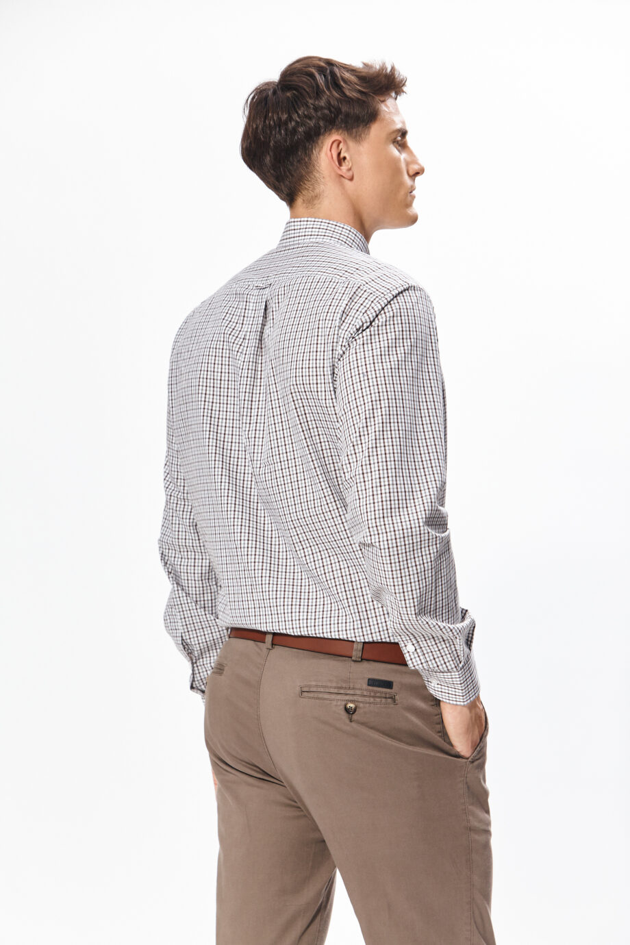 Camisa regular fit a cuadros