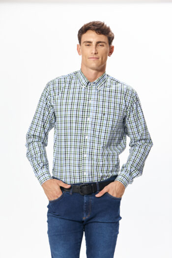 Camisa regular fit a cuadros