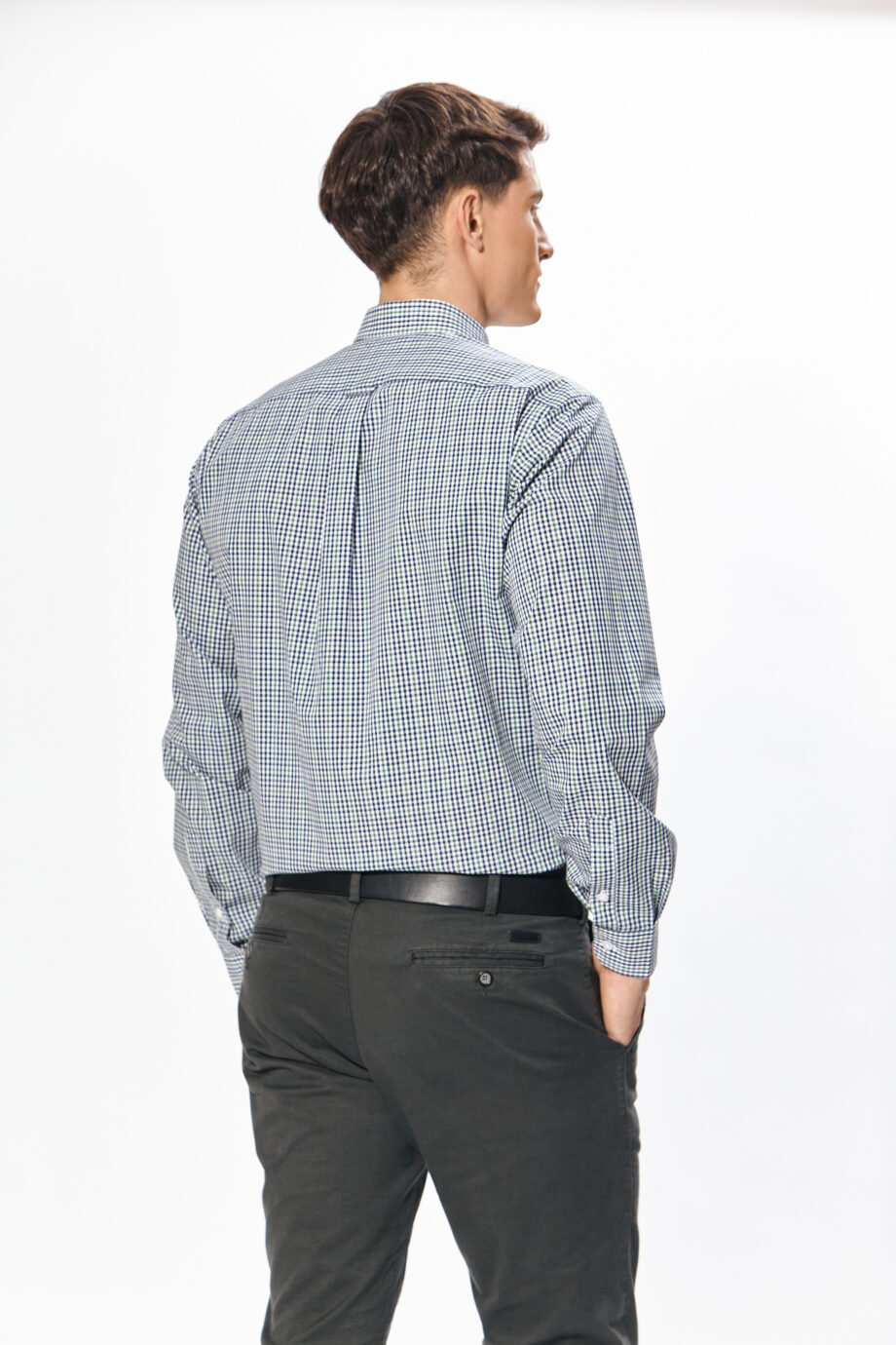 Camisa regular fit a cuadros