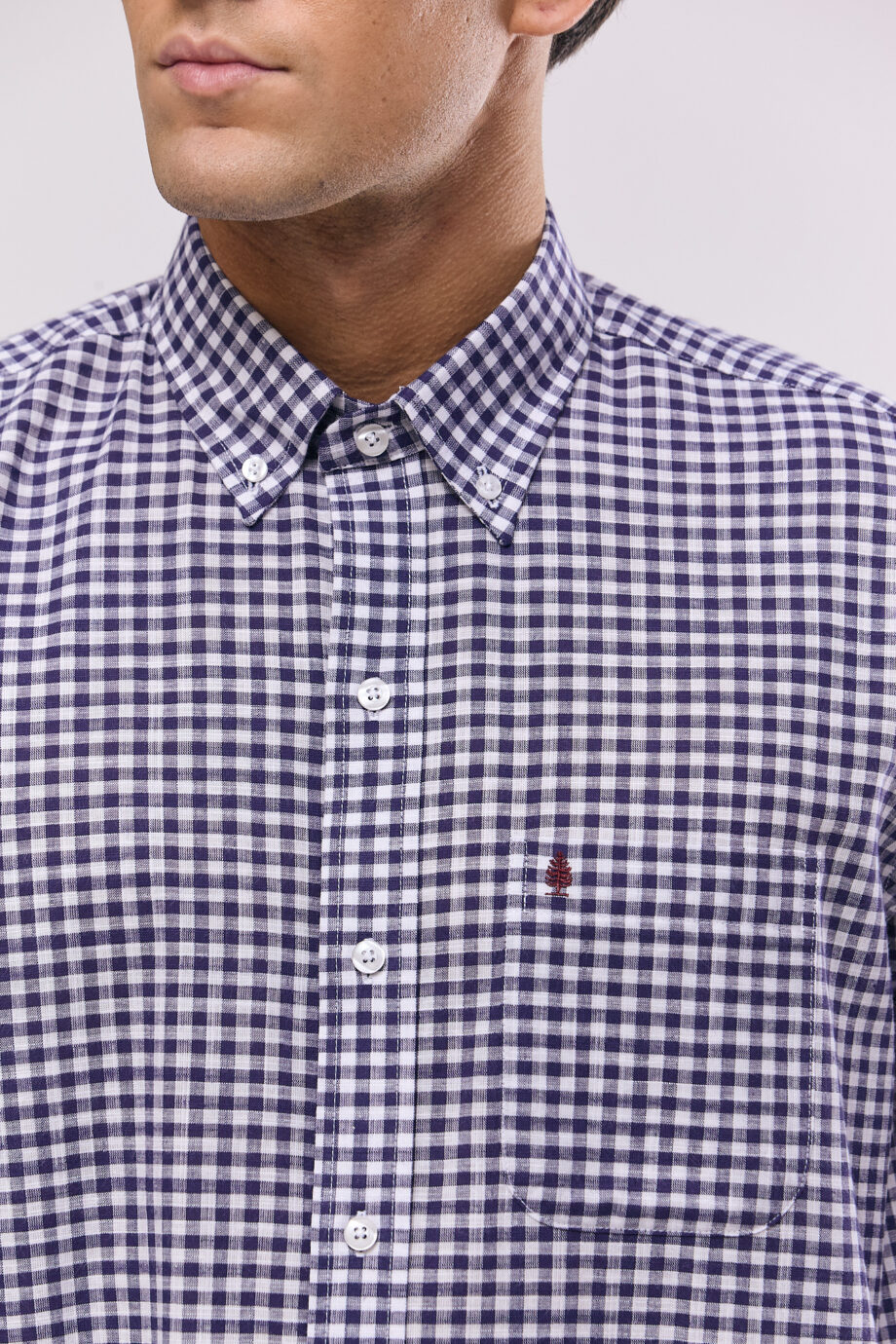 Camisa regular fit a cuadros