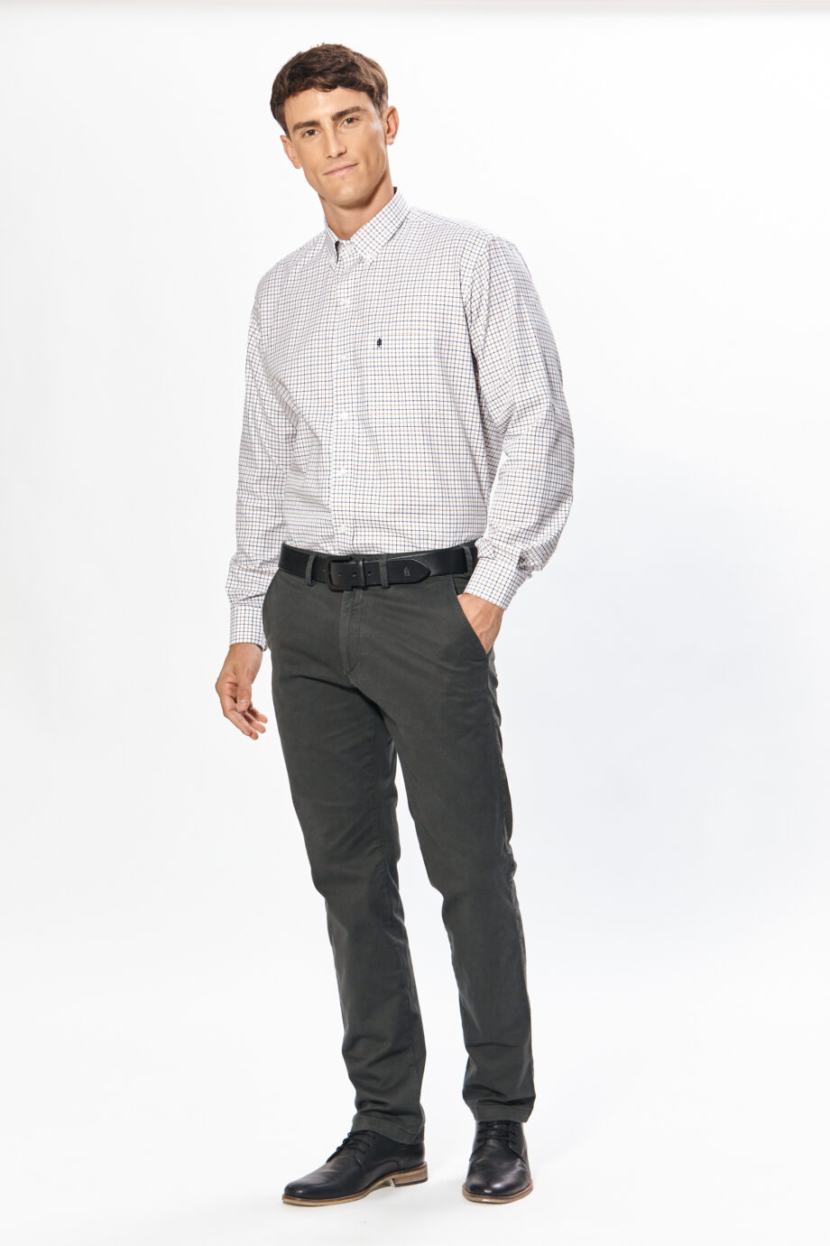 Camisa regular fit a cuadros