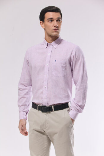 Camisa regular fit a rayas