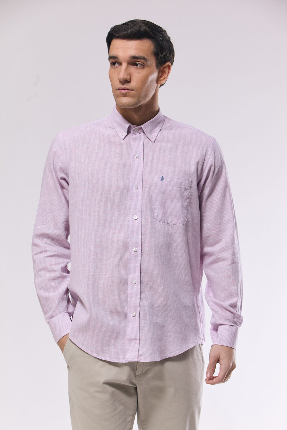 Camisa regular fit a rayas