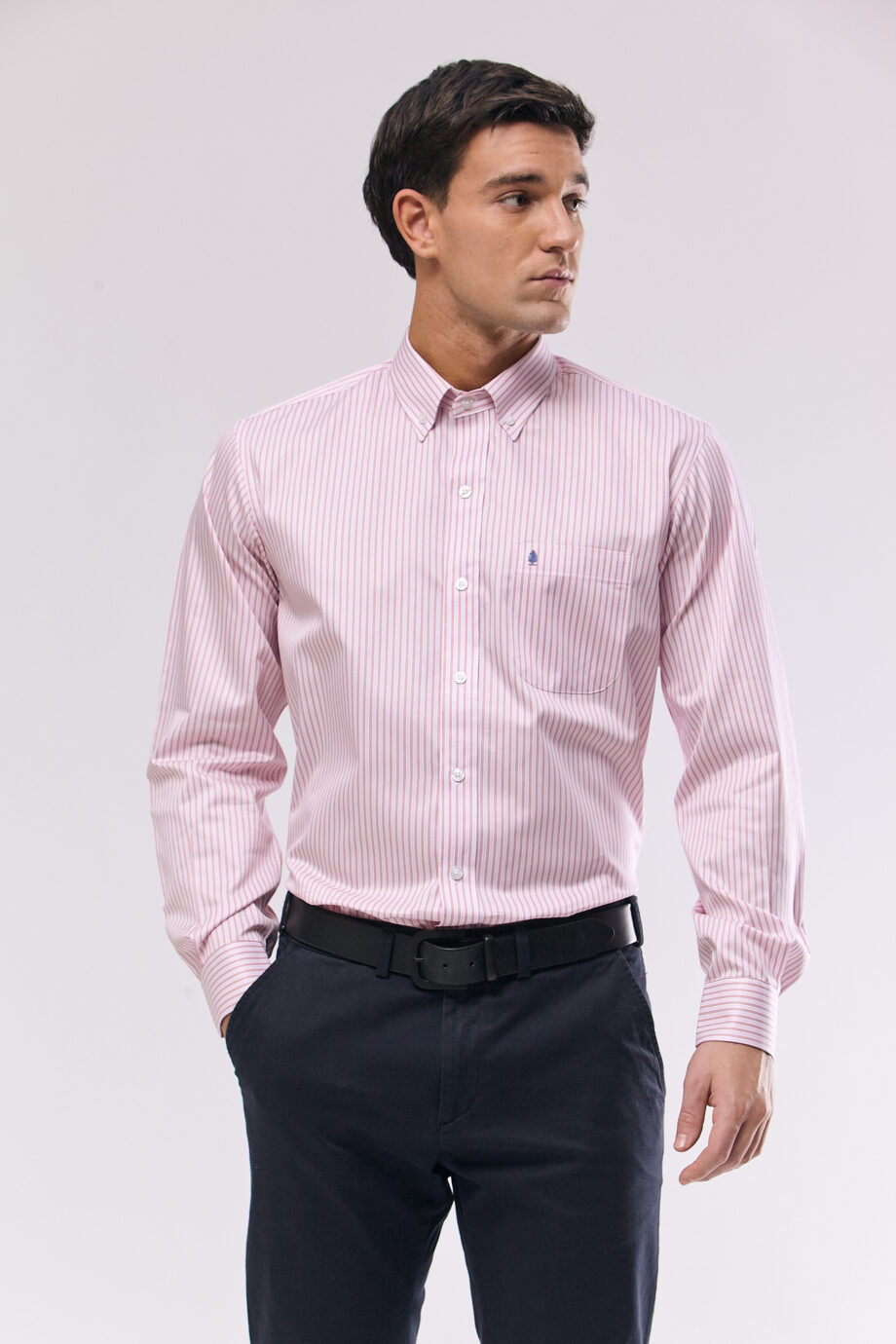 Camisa lisa regular fit