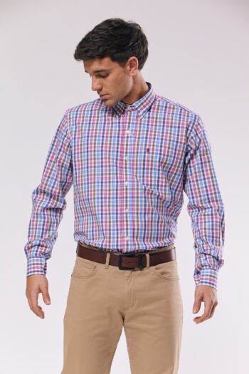 Camisa lisa regular fit