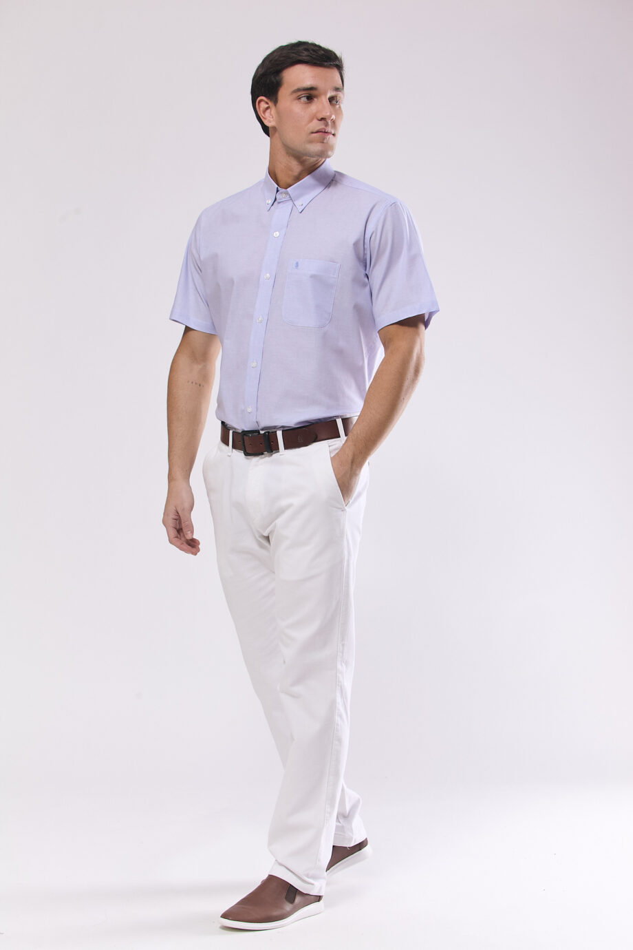 Camisa regular fit fil a fil