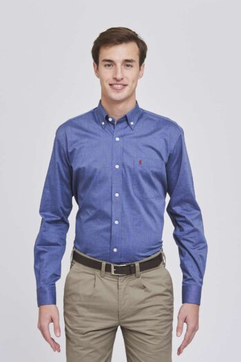 Camisa regular fit fil a fil