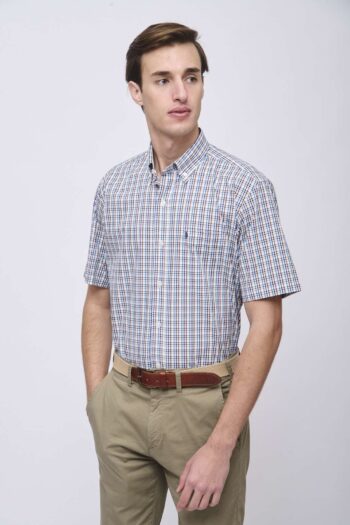 Camisa regular fit a cuadros