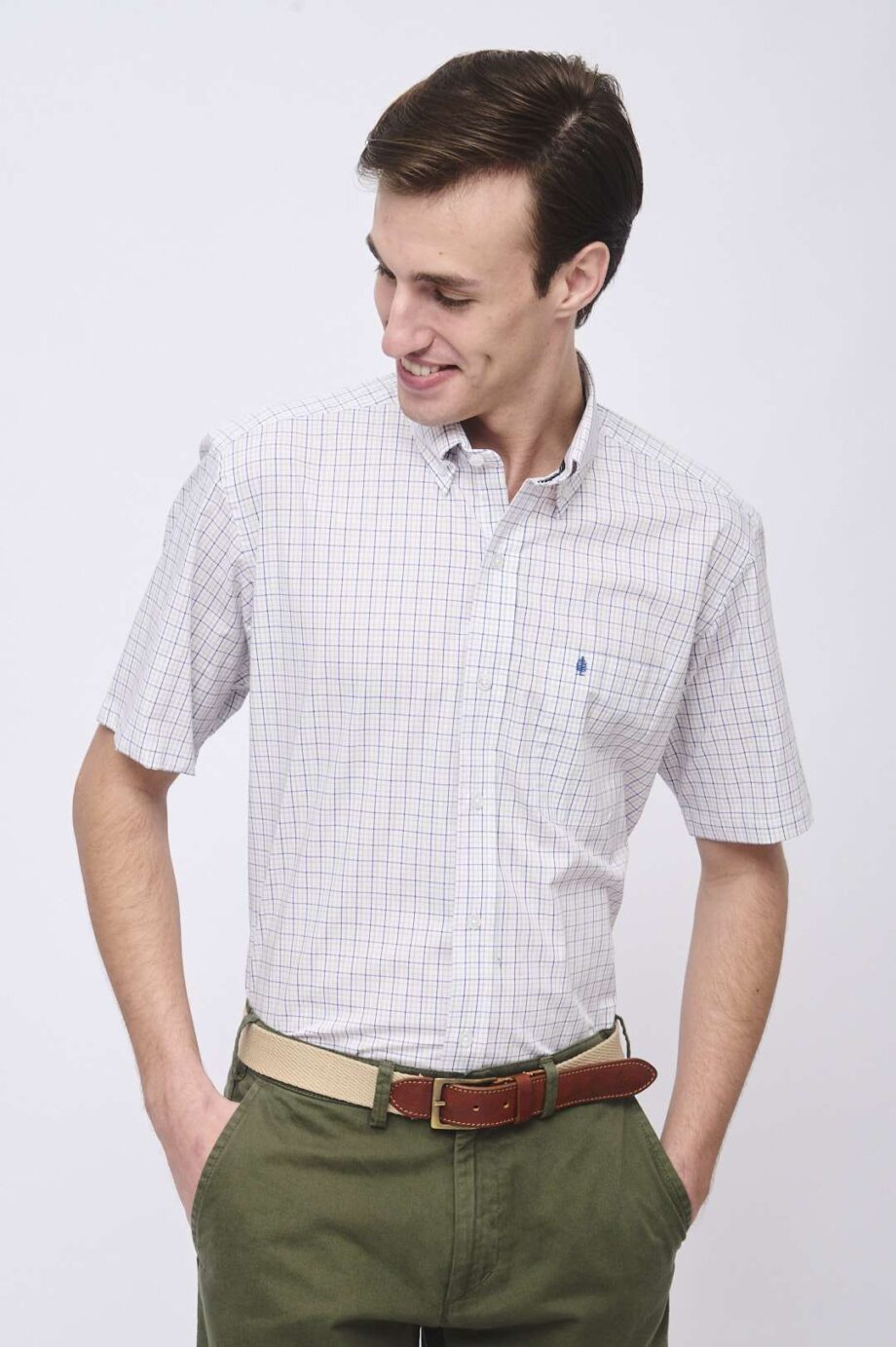 Camisa regular fit a cuadros