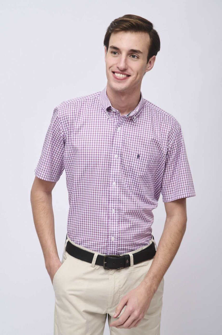 Camisa regular fit a cuadros