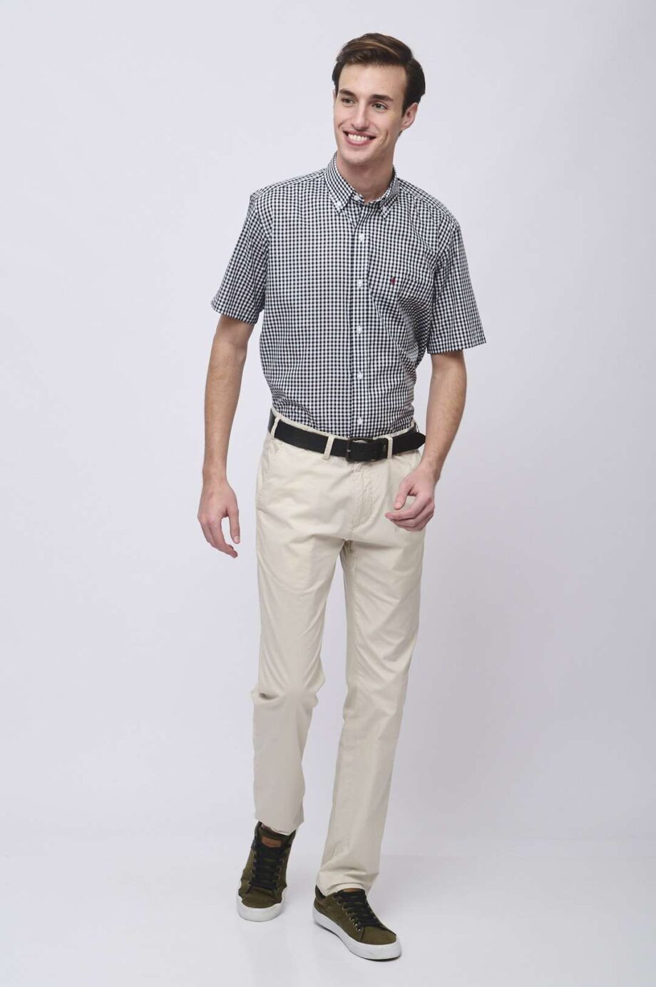 Camisa regular fit a cuadros