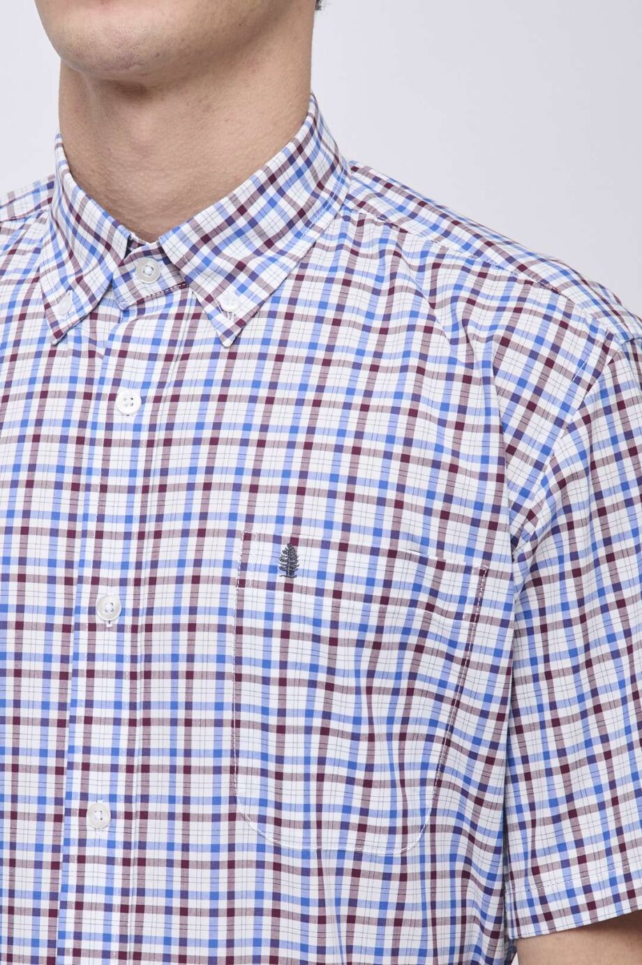 Camisa regular fit a cuadros