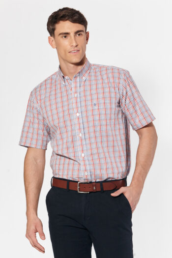 Camisa regular fit a cuadros