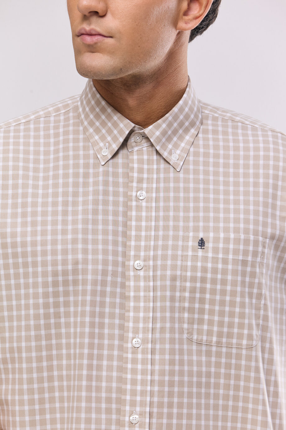 Camisa regular fit a cuadros