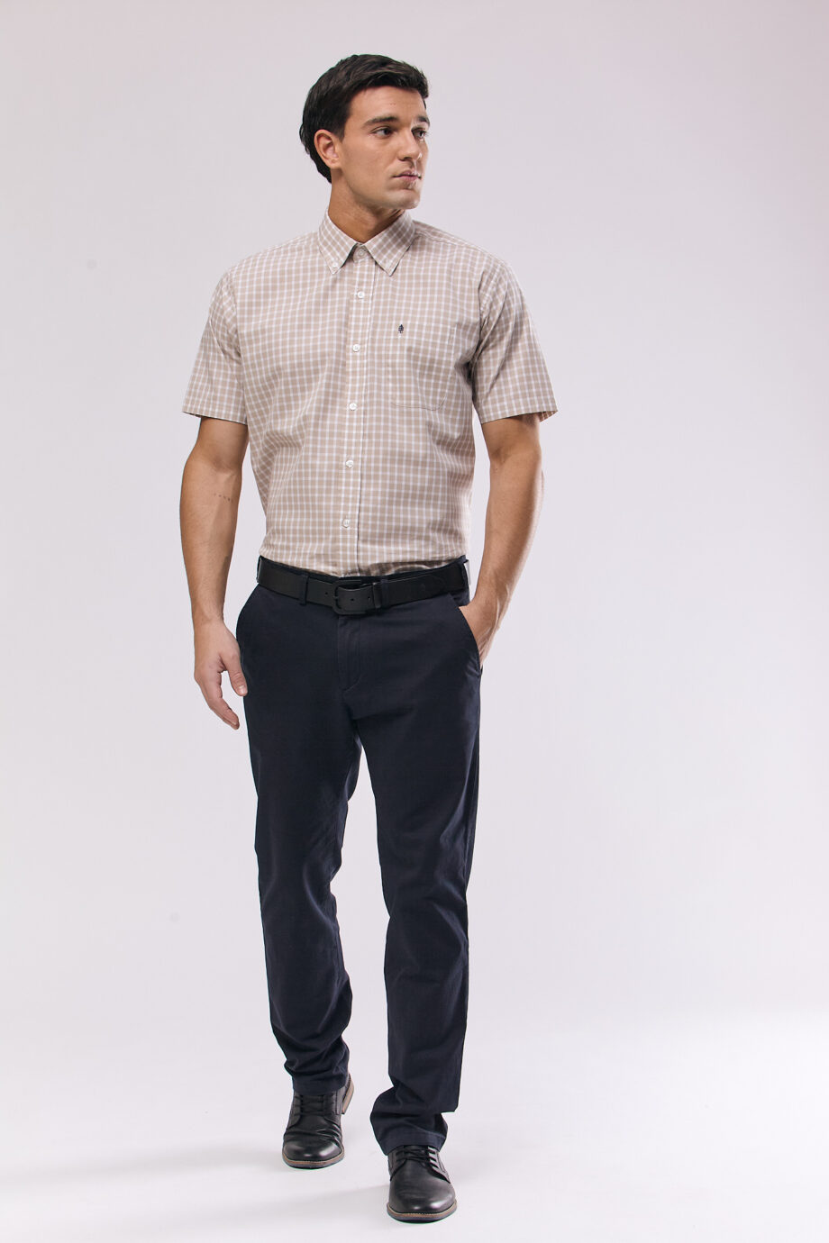 Camisa regular fit a cuadros