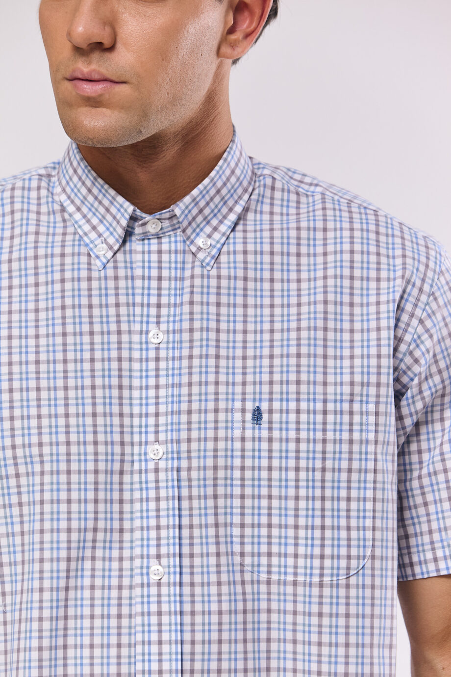 Camisa regular fit a cuadros