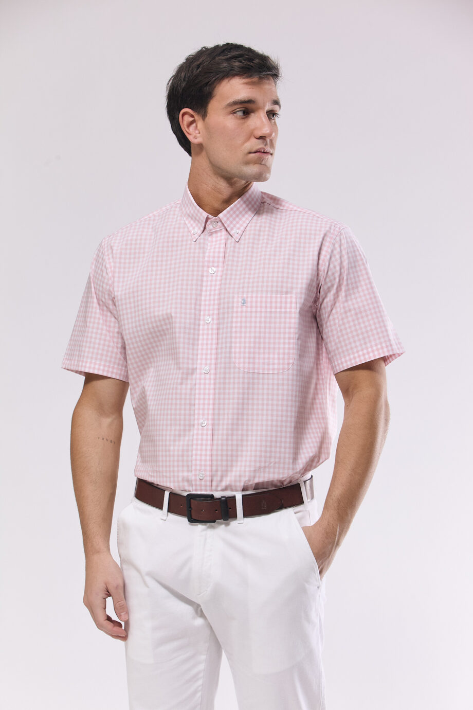 Camisa regular fit a cuadros