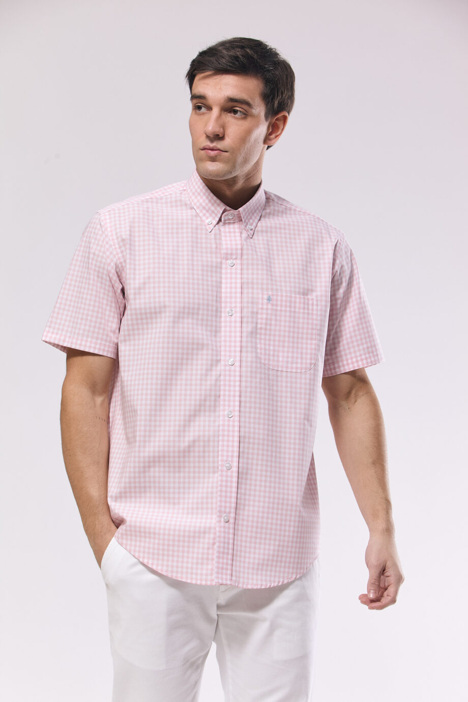 Camisa regular fit a cuadros