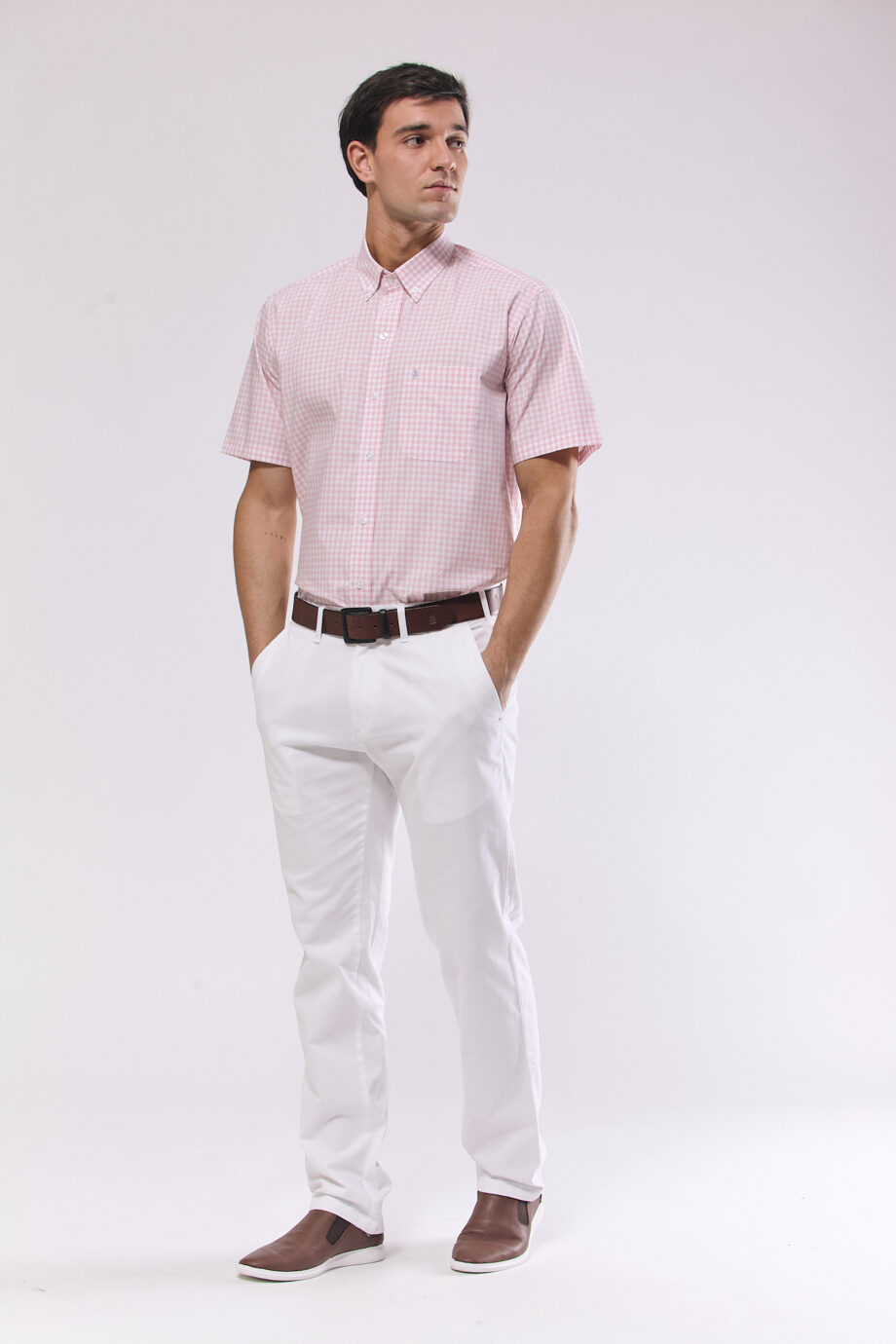 Camisa regular fit a cuadros