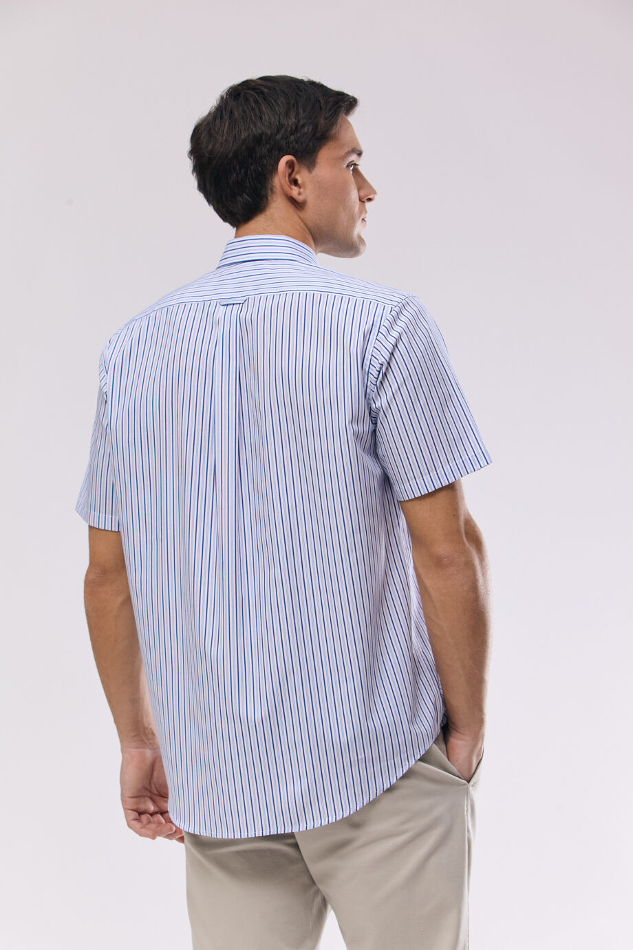 Camisa regular fit a rayas