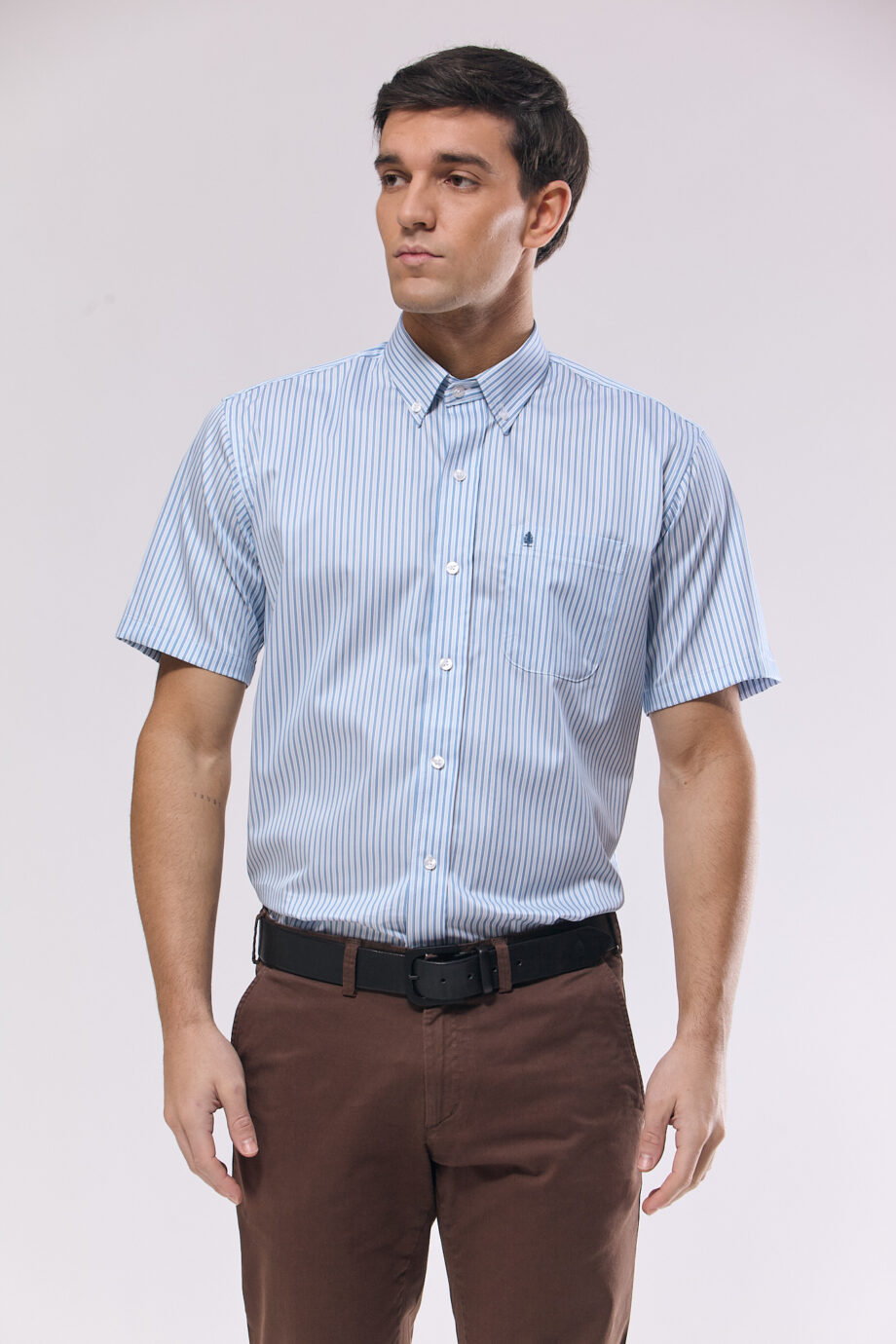 Camisa regular fit a rayas