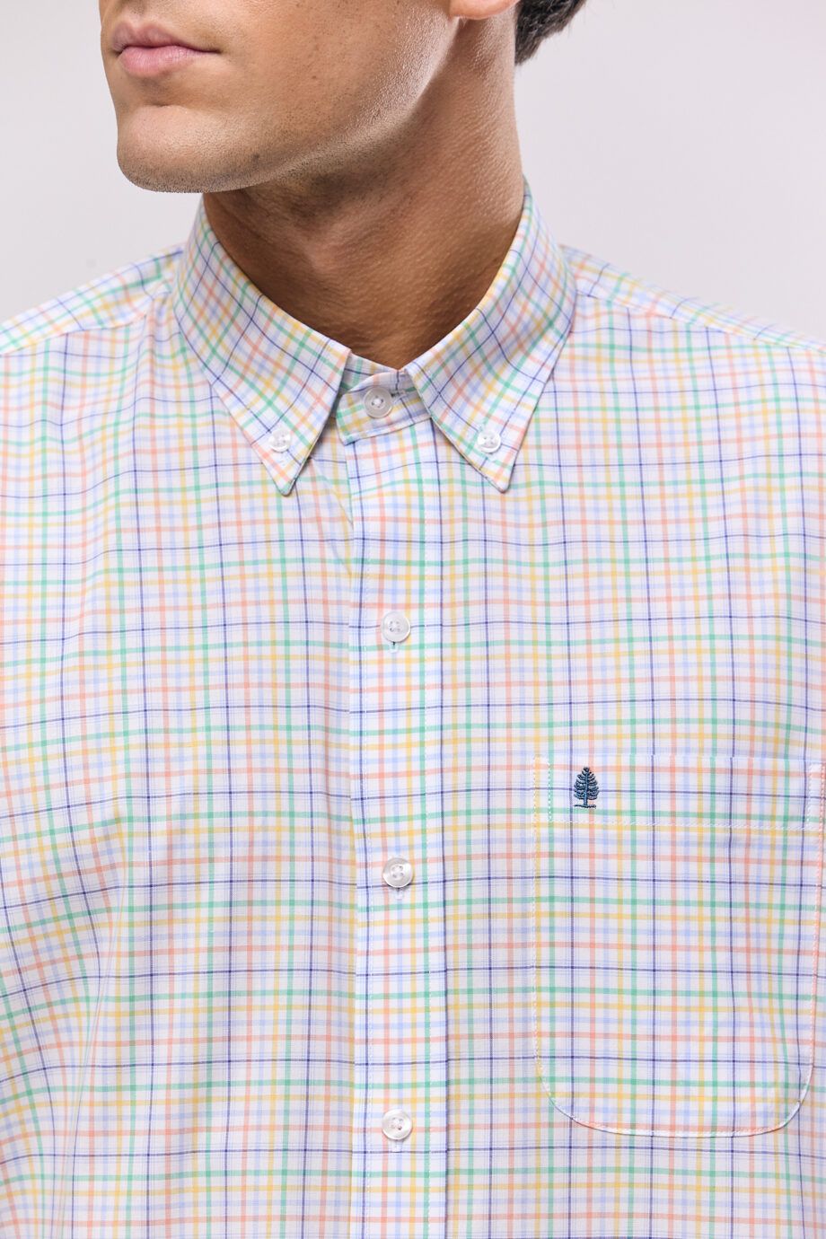 Camisa regular fit a cuadros